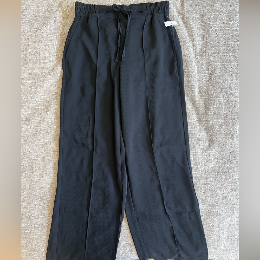 NWT Vince Camuto Wide Leg Drawstring Pants – XS, Black